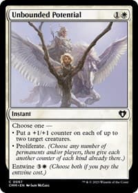 Unbounded Potential from Commander Masters