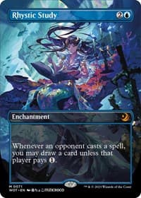 Rhystic Study (Anime Borderless) from Wilds of Eldraine: Enchanting Tales