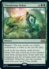 Thunderous Debut from Wilds of Eldraine