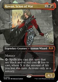Rowan, Scion of War (Borderless) from Wilds of Eldraine