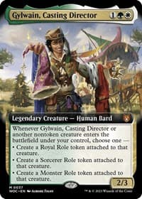 Gylwain, Casting Director (Extended Art) from Commander: Wilds of Eldraine