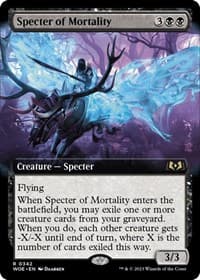 Specter of Mortality (Extended Art) from Wilds of Eldraine