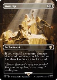 Worship (Borderless) from Commander: The Lord of the Rings: Tales of Middle-earth
