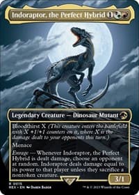 Indoraptor, the Perfect Hybrid (Borderless) from Universes Beyond: Jurassic World Collection