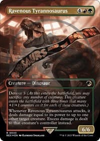 Ravenous Tyrannosaurus (Borderless) (Emblem) from Universes Beyond: Jurassic World Collection