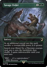 Savage Order (Borderless) from Universes Beyond: Jurassic World Collection