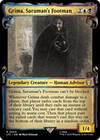 Grima, Saruman's Footman (Showcase Scrolls) from Commander: The Lord of the Rings: Tales of Middle-earth