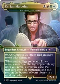 Dr. Ian Malcolm - Atla Palani, Nest Tender (Rainbow Foil) from Secret Lair Drop Series