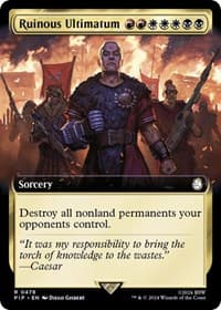 Ruinous Ultimatum (Extended Art) from Universes Beyond: Fallout