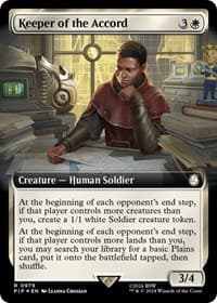 Keeper of the Accord (Extended Art) (Surge Foil) from Universes Beyond: Fallout
