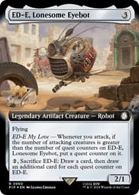 ED-E, Lonesome Eyebot (Extended Art) (Surge Foil) from Universes Beyond: Fallout