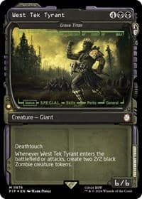 West Tek Tyrant - Grave Titan (Showcase) (Surge Foil) from Universes Beyond: Fallout