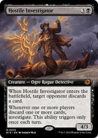 Hostile Investigator (Extended Art) from Outlaws of Thunder Junction: The Big Score
