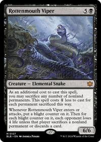 Rottenmouth Viper from Bloomburrow