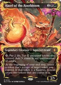 Hazel of the Rootbloom (Borderless) (Raised Foil) from Commander: Bloomburrow