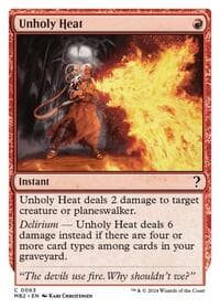 Unholy Heat (White Border) from Mystery Booster 2