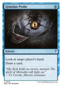 Gitaxian Probe (White Border) from Mystery Booster 2