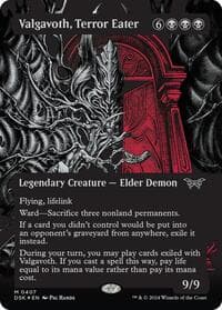 Valgavoth, Terror Eater (Showcase) (Textured Foil) from Duskmourn: House of Horror
