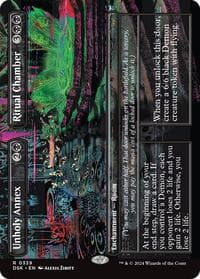 Unholy Annex // Ritual Chamber (Borderless) from Duskmourn: House of Horror
