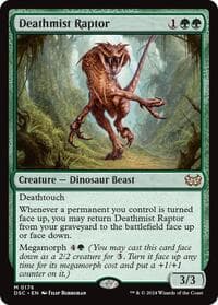 Deathmist Raptor from Commander: Duskmourn: House of Horror