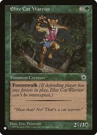 Elite Cat Warrior (Flavor Text) from The List Reprints