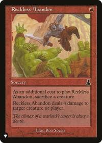 Reckless Abandon from The List Reprints