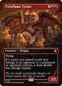 Twinflame Tyrant (Borderless) (Mana Foil) from Foundations