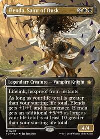 Elenda, Saint of Dusk (Borderless) (Mana Foil) from Foundations