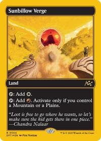 Sunbillow Verge (First-Place Foil) from Aetherdrift