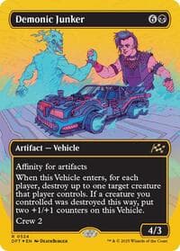 Demonic Junker (Borderless) (First-Place Foil) from Aetherdrift