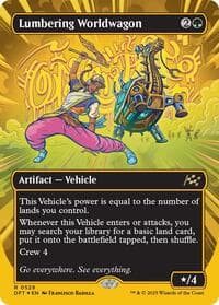 Lumbering Worldwagon (Borderless) (First-Place Foil) from Aetherdrift