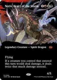 Neriv, Heart of the Storm (Borderless) from Tarkir: Dragonstorm
