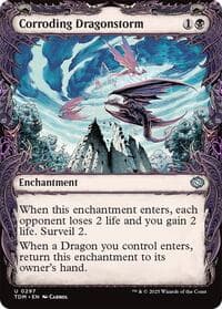 Corroding Dragonstorm (Showcase) from Tarkir: Dragonstorm
