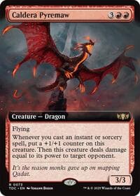 Caldera Pyremaw (Extended Art) from Commander: Tarkir: Dragonstorm