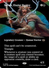 Surrak, Elusive Hunter (Borderless) from Tarkir: Dragonstorm