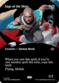 Sage of the Skies (Borderless) from Tarkir: Dragonstorm