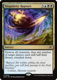 Singularity Rupture from Edge of Eternities