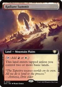 Radiant Summit (Extended Art) from Commander: Edge of Eternities