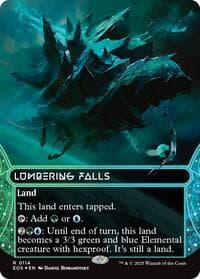 Lumbering Falls (0114) (Borderless) (Galaxy Foil) from Edge of Eternities: Stellar Sights