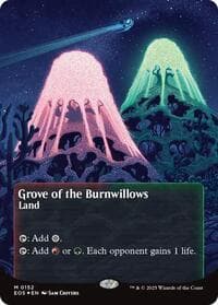 Grove of the Burnwillows (0152) (Borderless) (Galaxy Foil) from Edge of Eternities: Stellar Sights