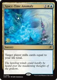 Space-Time Anomaly from Prerelease Cards
