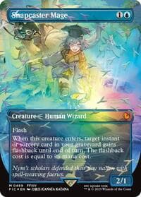 Snapcaster Mage (Borderless) (Chocobo Track Foil) from Commander: FINAL FANTASY