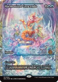 Harmonized Crescendo (0394) (Showcase) (Fracture Foil) from Lorwyn Eclipsed