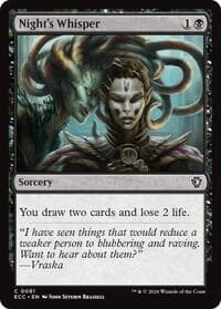 Night's Whisper from Commander: Lorwyn Eclipsed