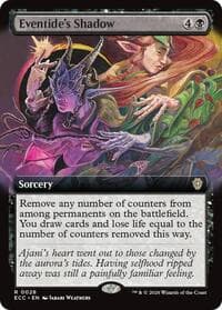 Eventide's Shadow (Extended Art) from Commander: Lorwyn Eclipsed