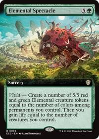 Elemental Spectacle (Extended Art) from Commander: Lorwyn Eclipsed