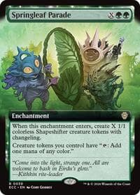 Springleaf Parade (Extended Art) from Commander: Lorwyn Eclipsed