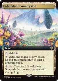 Abundant Countryside (Extended Art) from Commander: Lorwyn Eclipsed