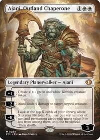 Ajani, Outland Chaperone (Borderless) from Lorwyn Eclipsed
