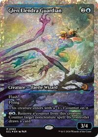 Glen Elendra Guardian (0393) (Showcase) (Fracture Foil) from Lorwyn Eclipsed